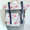 Backpack Handmade Flamingos 1