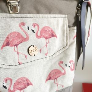 Backpack Handmade Flamingos 3